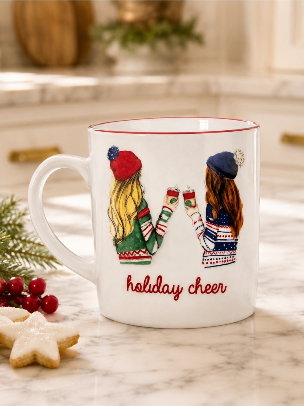 Graphique de France Holiday Cheer Christmas Mug Girls Coffee Cup